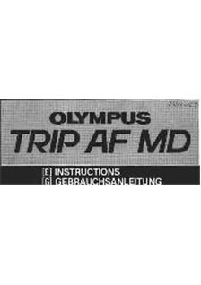 Olympus Trip AF manual. Camera Instructions.